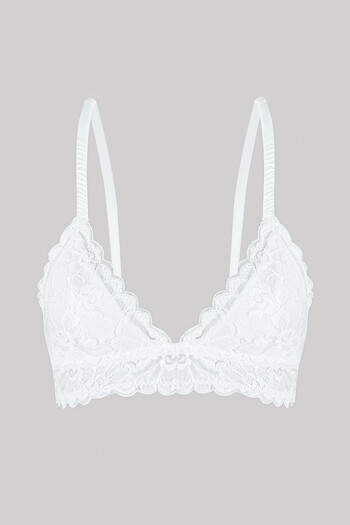LOYA Ecru Tulipa Guipure Lace Unpadded Bra