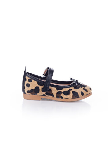 Merli&Rose Girl's Bow Ballerina Ballet Leopard 617-P-20