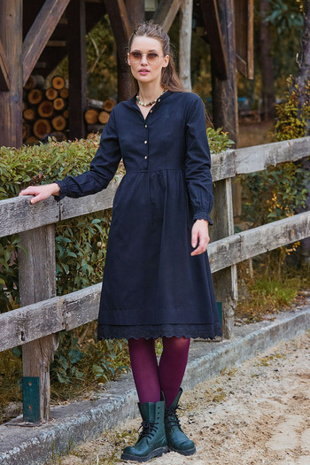 Los banditos Hakim Yaka Buys Elastic Lace Winter Dress