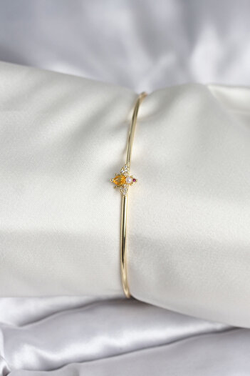 BESKAR Gold Color Brass Women's Bracelet with Fly Figure