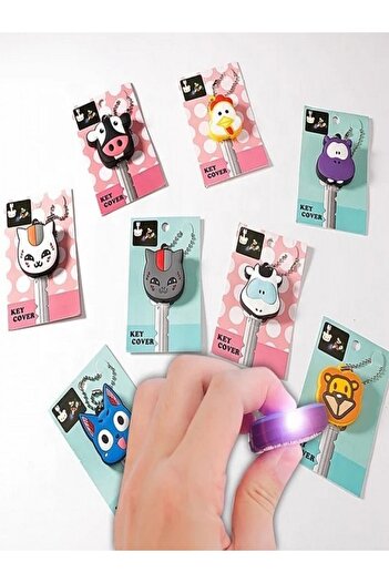 Generic Cute silicone key covers in various animal shapes, protect the keys and make them easy to identify, made of flexible material