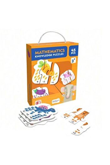 Toy Toy Toy Puzzle pentru copii „Exemple de matematică”, 45 de piese, joc educativ pentru copii de 3 ani și peste