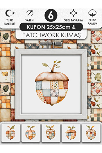 FabricMarket Patchwork Fabric Set – 100% Cotton Patterned Fabric Coupons for Sewing and Hobby