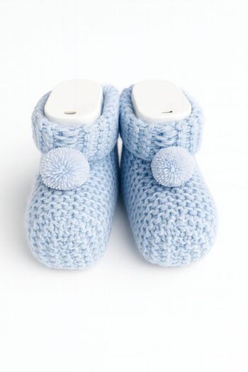 mini mia Soft Knitted Baby Booties Warm and Cute