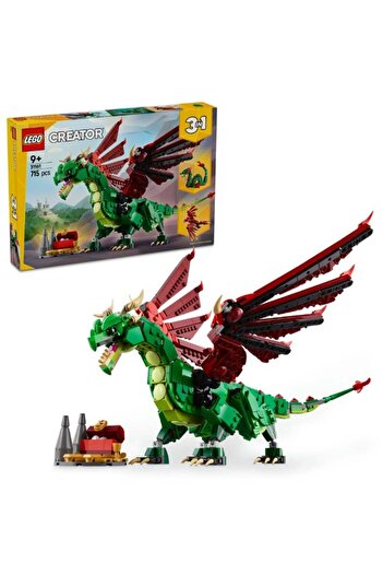 LEGO Creator 3in1 Medieval Dragon Creature Toy Playset 31161