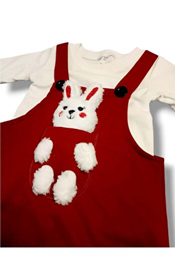 MİNİSHOOW Combed Cotton Interlock Baby Salopet