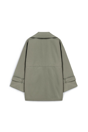 praye Lined Short Trench Khaki