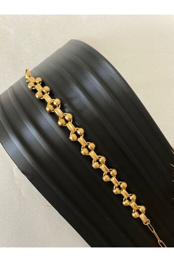 staınless steel Interlocking Ring Model Modern Steel Bracelet
