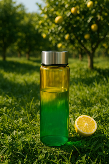 Blissra 550 Cc Double Color Glass Flask – Metal Lid, Leak-Proof Water Bottle