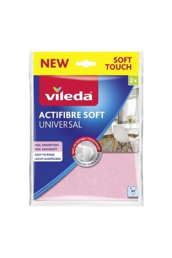Vileda Italian quality cloth Actifibre Soft x 2 pcs