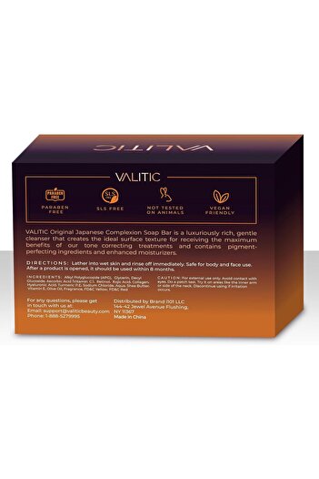 valitic Dark Spot Removal Soap Bars with Kojic Acid, Vitamin C, Retinol, and Turmeric - 2 Pack
