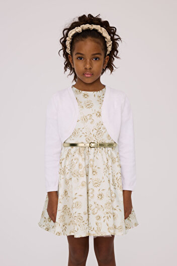 Tyess Girl White Cardigan