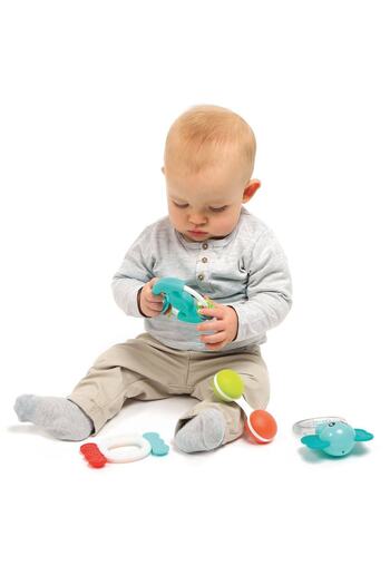 huanger - Baby Rattles And Teether Toy Set For Newborns 8Pcs