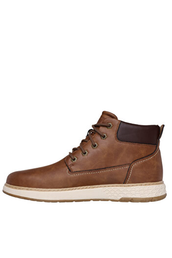 SKECHERS Men's sports shoes, GARLAN - DENO, 205235-BRN brown, -leather - 41