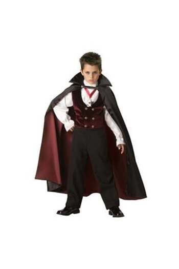 Jumbo Halloween Costume for Kids - Vampire - 8-9 years