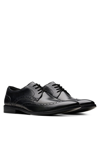 CLARKS Ανδρικά ημιμπότα μαύρα CLARKS-26178490 318 ΜΑΥΡΟ ΔΕΡΜΑ