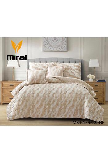 undefined Winter printed bedspread for one and a half people with a fur front