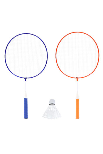 Other NRZ052 STEEL / BADMINTON SET 2 ROCKETS + JUNIOR SHUTTLECOCKS NILS