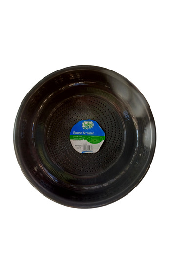 HOBBY LİFE Round Ergonomic Kitchen Strainer - Black