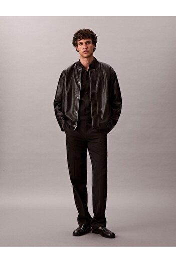 Calvin Klein LS SOLID SUPIMA STRETCH SLIM SHI