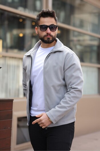 BASEL.CO Stylish and Basic Slim Fit Cashmere Jacket