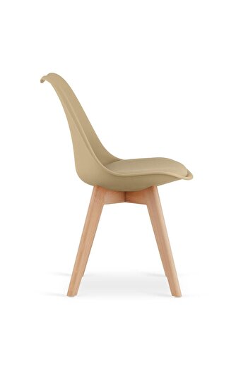 Artool Kitchen/living room chair, Artool, Mark, PP, wood, beige, 49x52x82 cm