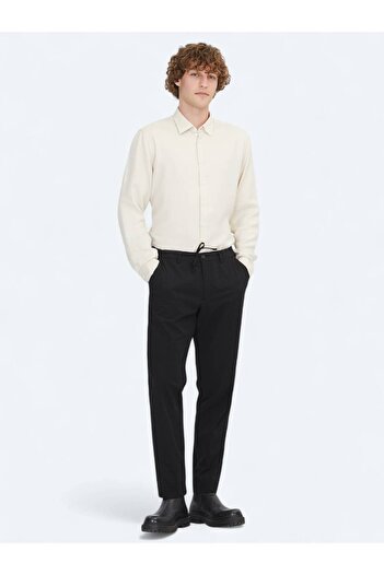 Kip Ecru Regular Fit Woven Casual Shirt