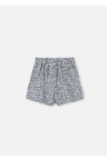 MAYORAL Girl's Bow Tweed Shorts Navy Blue 4224