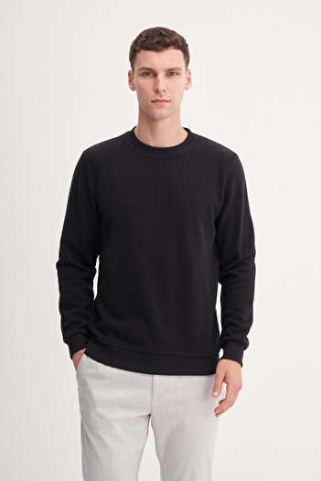 Cazador Slim Fit Cotton Blend Thessaloniki Knitted Sweatshirt-56400