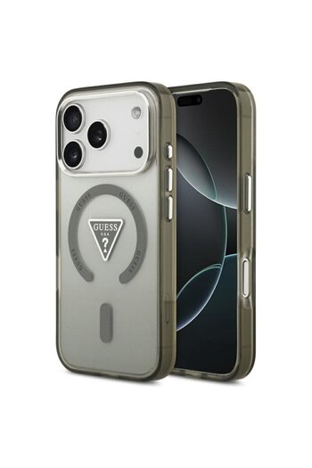 Guess iPhone 17 Pro Original IML Gradient Triangle Logo MagSafe, Kaki