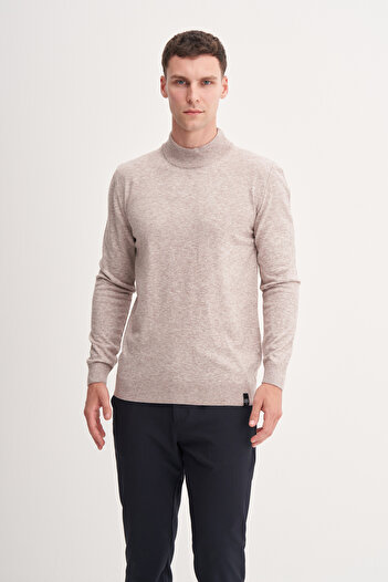 Cazador Slim Fit Courspoun Premium Half Fisherman Sweater-33255