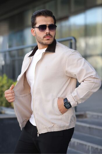 LTC Jeans Men's Relaxed Canvas Beige Jacket
