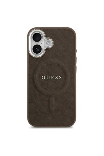 Guess Original iPhone 17 Hardcase Classic Logo MagSafe, Brown