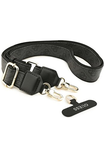 Guess Original Case iPhone 17 Pro Max Big 4G Classic Logo with Strap and Metal Buttons, Black