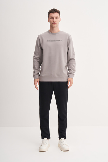 Cazador Dynamic Regular Fit Cotton Blend Scuba Sweatshirt-53270