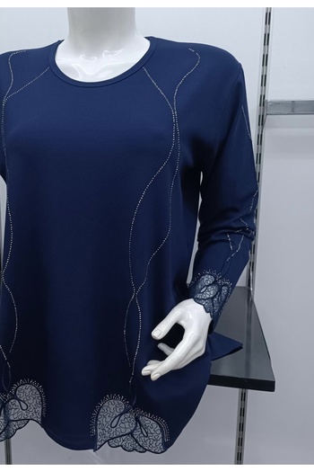 Aknur Moda Stoned Knitwear Combed Cotton