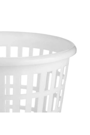 ANTBRO Cos de gunoi pentru birou Antbro® din plastic alb cu model perforat, Ø15x14.5cm