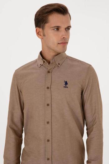 U.S. Polo Assn. Gox025K Khaki Men's Shirt 2225582
