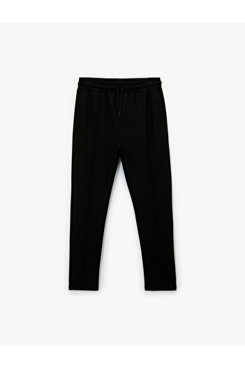 Koton Viscose Pocket Detailed Lace-Up Waist Sports Sweatpants