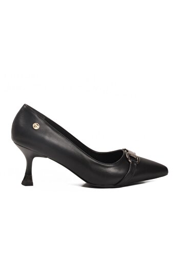 Pierre Cardin Pc-55015 Z Buckle Black Women's Evening Dress Shoes