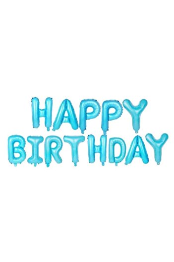 Baloane Vesele Happy Birthday Blue Letters Set HB11