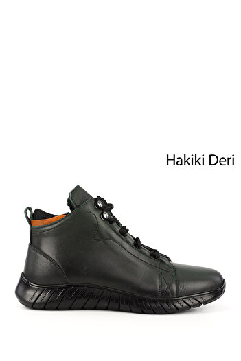 GÖNDERİ(R) Men's Zippered Genuine Leather Outdoor Boots
