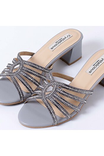 crystalicious Warm Comfortable Handcrafted by Artisans Heel Premium Elegant Design Heel For Day-To-Evening Wear