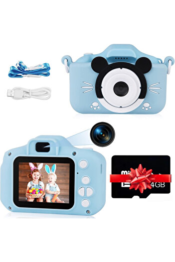 StartONTeam Digital Camera for Kids, HD 1080P, IPS Display with Eye Protection, USB Cable, 2.0” Screen, Minnie