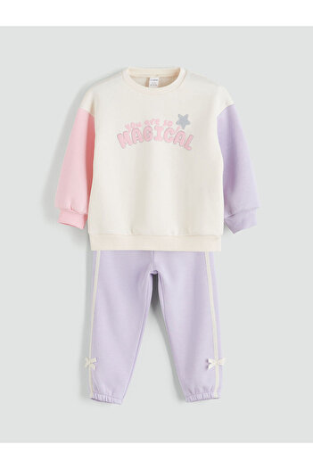 LC Waikiki Quality Parts from Celebi Store |   Girl's Thick Sweatshirt and Sweatpants Set of 2