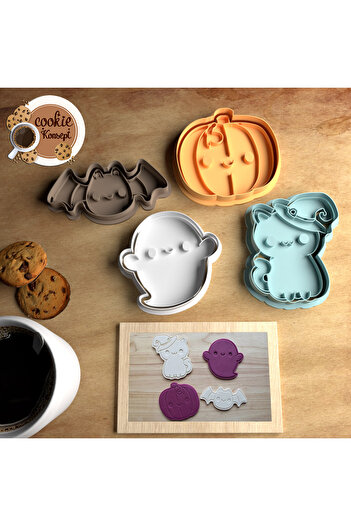 CookieKonsept Halloween Mold Set |   Halloween Set # 7 – Compatible with Cookies, Dough, and Clay