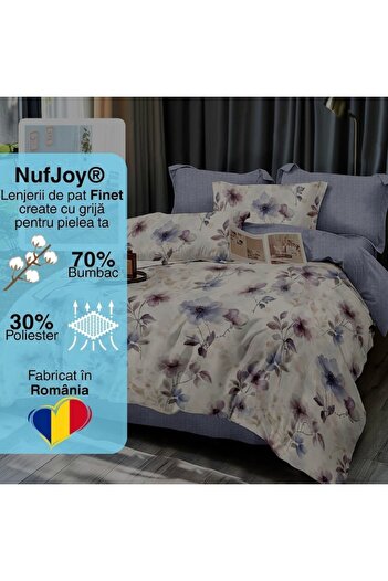NufJoy Double Bed Linen Finet Thick 6 pieces, NufJoy®, Fitted Sheet for 160x200 cm or 180x200 cm mattress