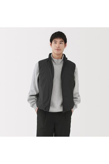 Muji Light Weight Down Pocketable Stand Collar Vest