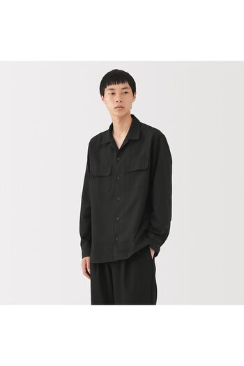 Muji Breathable Stretch Seersucker Shirt Jacket