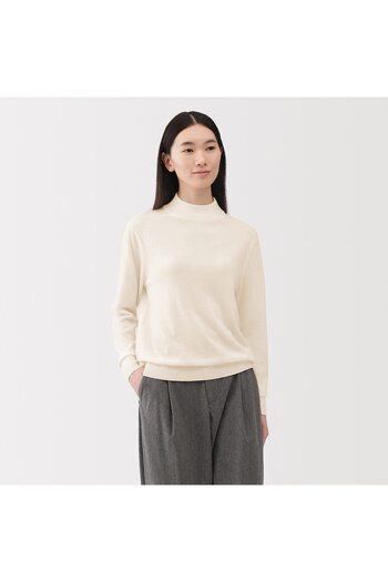 Muji Washable High-Gauge High Neck Sweater